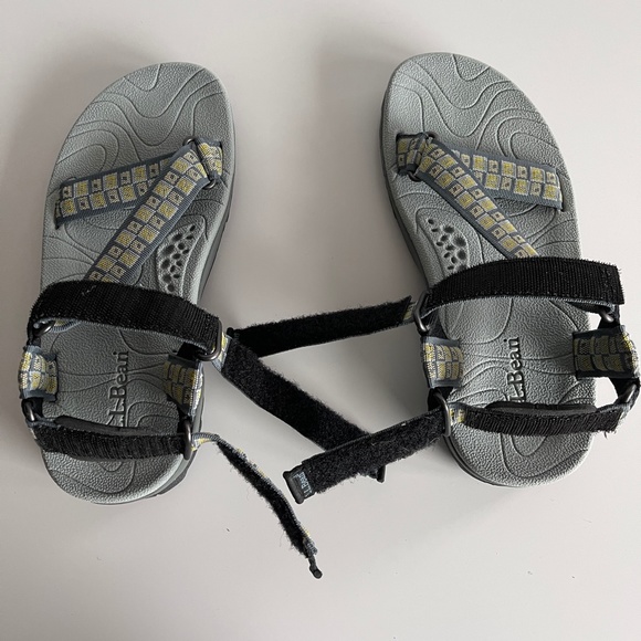 L.L.Bean NWOT‎ Katahdin Sport Sandal Gray/Gold Sz- 7 - Picture 6 of 11